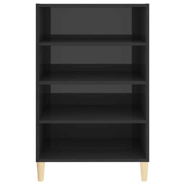 vidaXL Skänk grå högglans 57x35x90 cm konstruerat trä grå