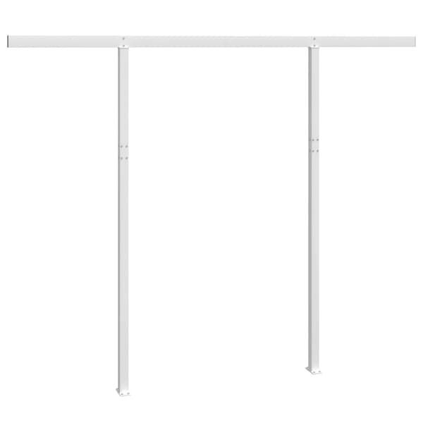 vidaXL Markisstolpar set vit 300x245 cm järn White