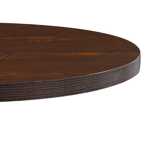 vidaXL Bistrobord mörkbrun 80 cm MDF Brun