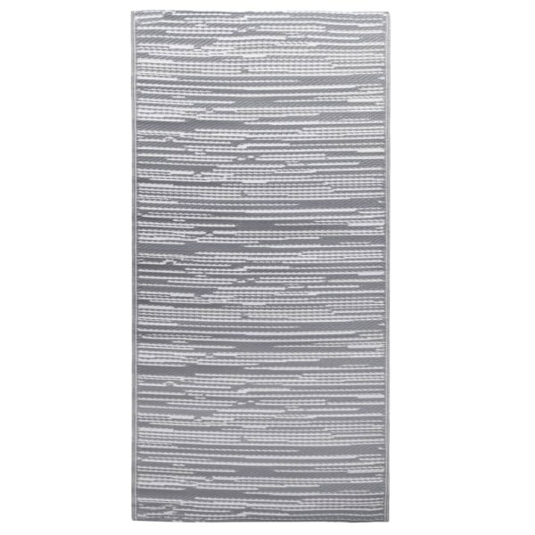 vidaXL Utomhusmatta ARAKIL grå 120x180 cm PP grå