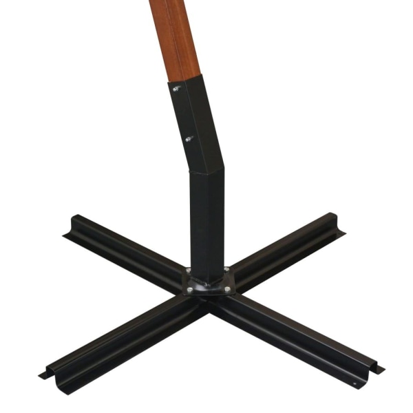 vidaXL Hängande parasoll med stolpe antracit 3,5x2,9 massivt gra Antracit