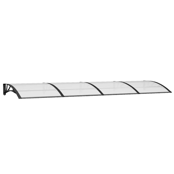 vidaXL Entrétak svart 350x100 cm polykarbonat Svart