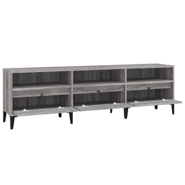 vidaXL Tv-bänk grå sonoma 150x30x44,5 cm konstruerat trä Grå