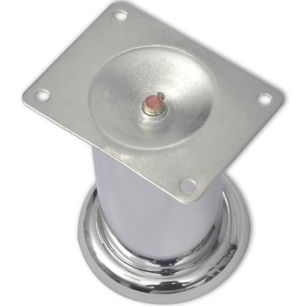 vidaXL Runda soffben 8 st krom 60 mm Silver