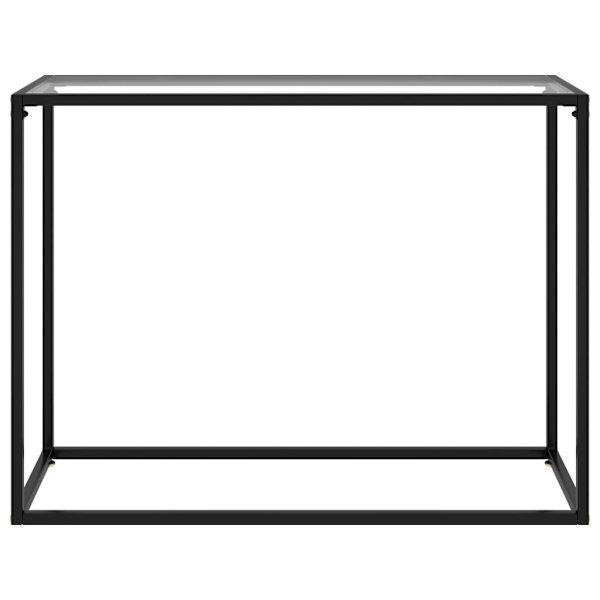 vidaXL Konsolbord transparent 100x35x75 cm härdat glas Transparent