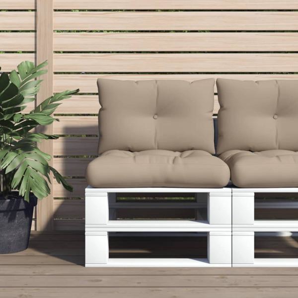 vidaXL Palldynor 2 st taupe tyg Taupe