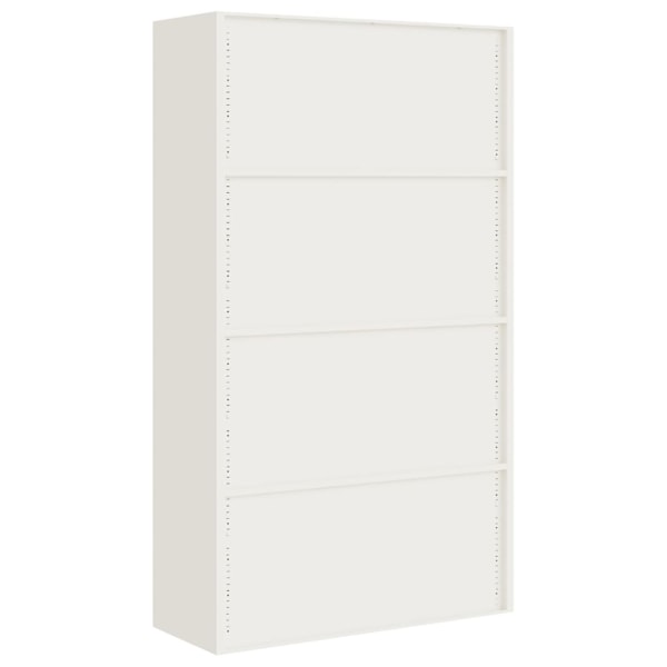 vidaXL Dokumentskåp vit 105x40x180 cm stål Vit