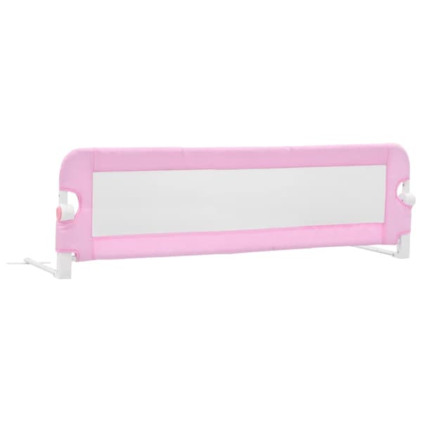 vidaXL Sängskena för barn rosa 120x42 cm polyester Rosa