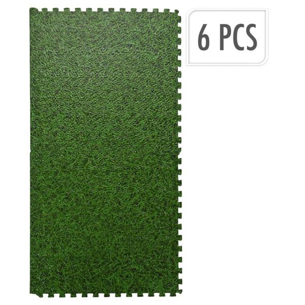 XQ Max Golvplattor med grästryck 6 st grön Grön