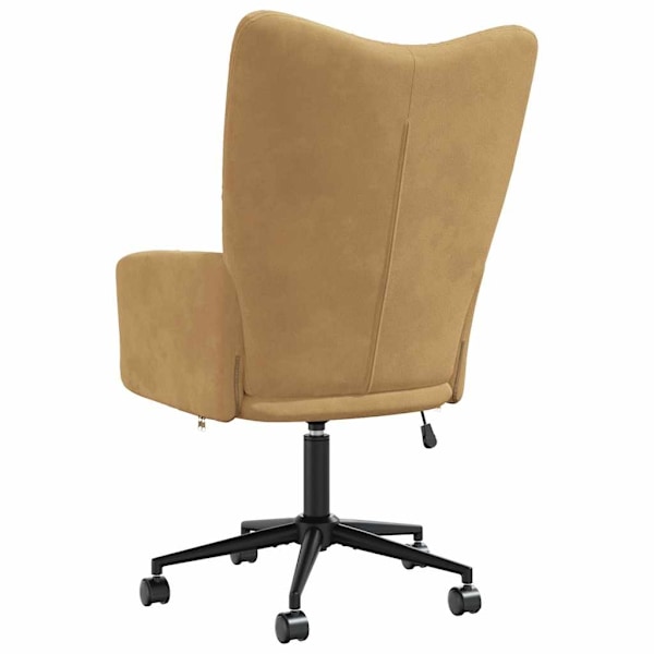 vidaXL Vilstol brun sammet Brun