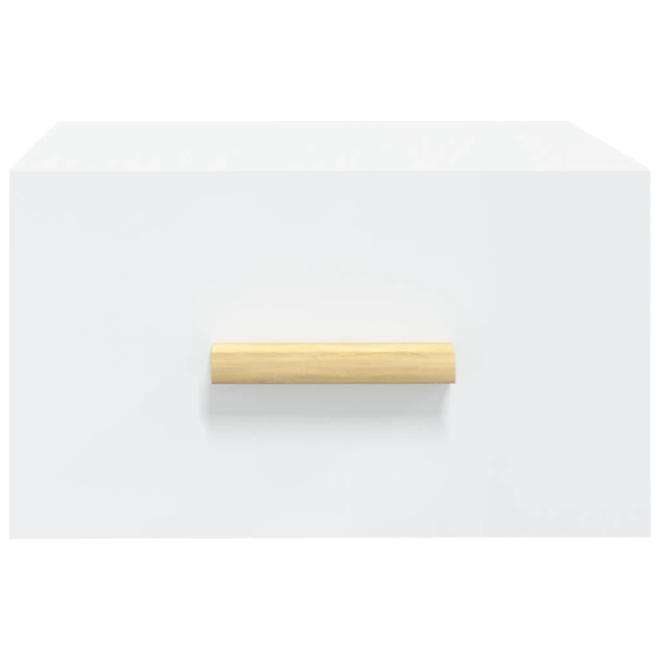 vidaXL Väggmonterat sängbord vit 35x35x20 cm Vit