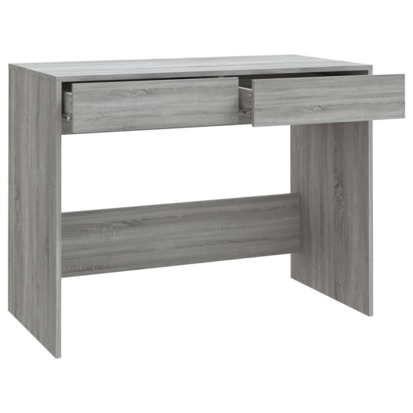 vidaXL Skrivbord grå sonoma 101x50x76,5 cm konstruerat trä grå