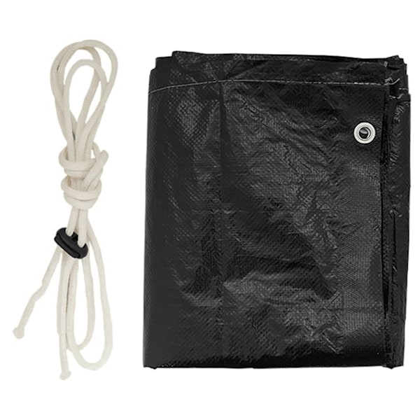 vidaXL Överdrag för hammock 12 öljetter 220x177x220 cm polyeten Svart