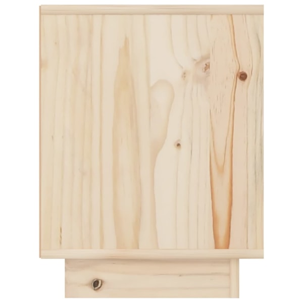 vidaXL Sängbord 40x30x40 cm massiv furu Brun