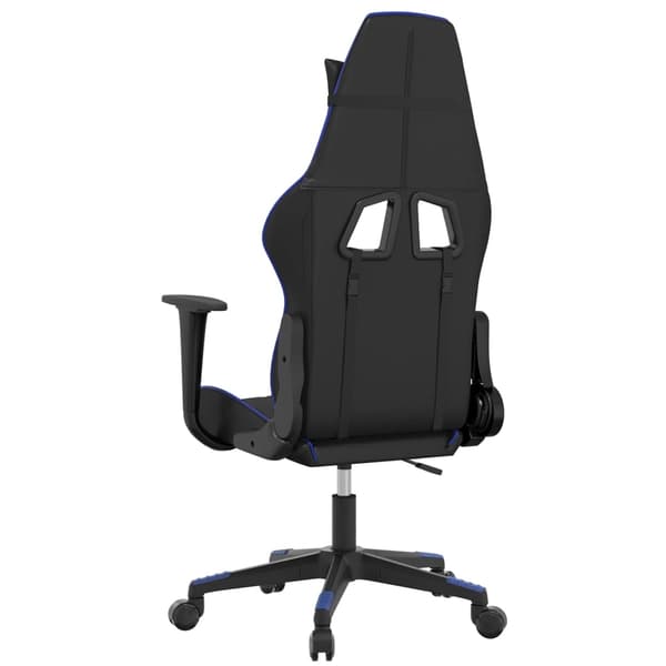 vidaXL Gamingstol svart och blå konstläder Blå