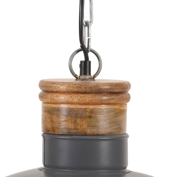 vidaXL Hänglampa industriell 32 cm grå E27 grå