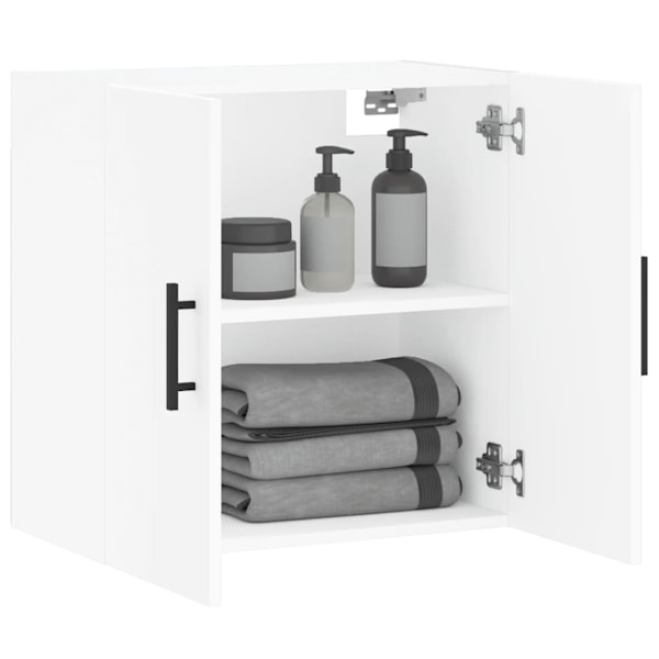 vidaXL Väggskåp vit 60x31x60 cm konstruerat trä Vit