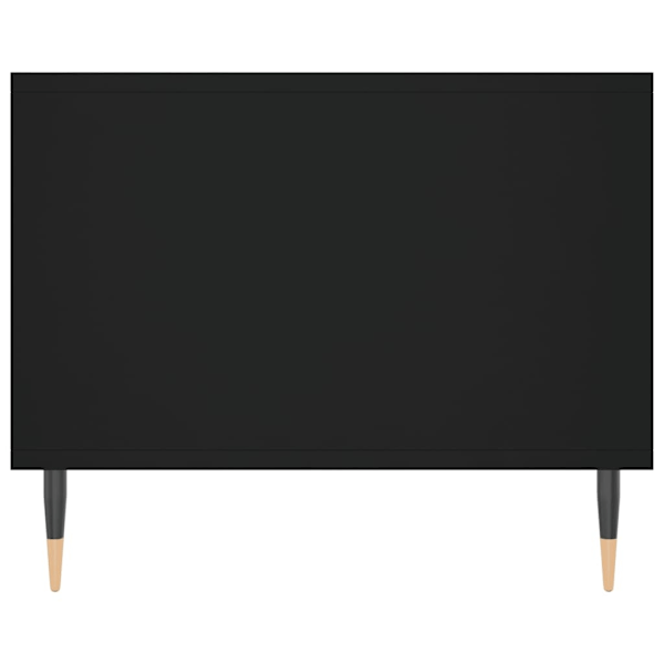 vidaXL Soffbord svart 102x50x40 cm konstruerat trä Svart
