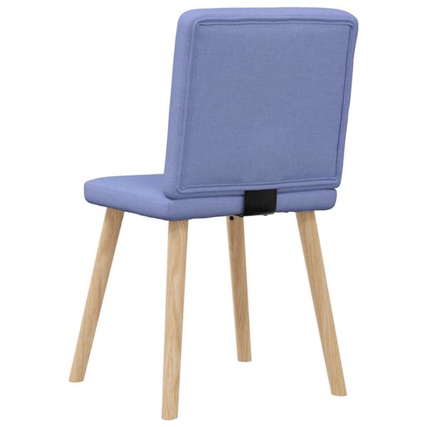 vidaXL Matstolar 6 st Jeans blått tyg Blå