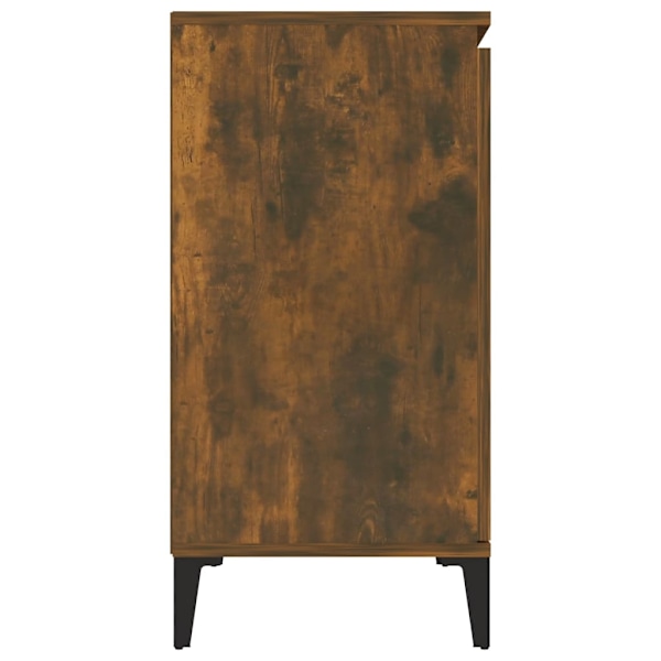 vidaXL Skänk rökfärgad ek 104x35x70 cm konstruerat trä Brun