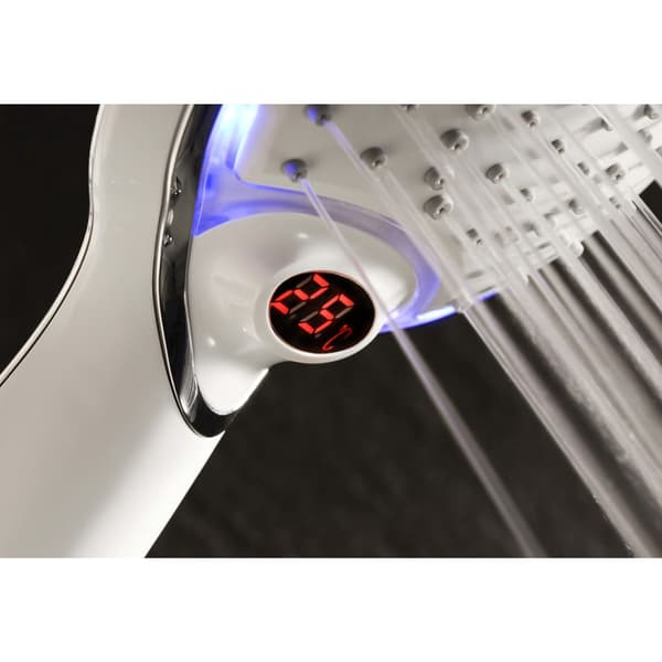 SCHÜTTE Handdusch med LED och temperaturindikator POLARIS vit Vit
