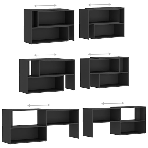 vidaXL Tv-bänk grå 149x30x52 cm konstruerat trä grå