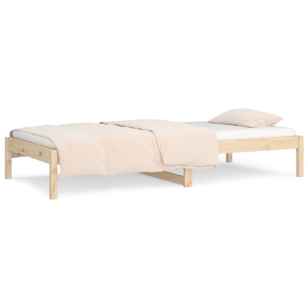 vidaXL Dagbädd 90x190 cm massiv furu Brun