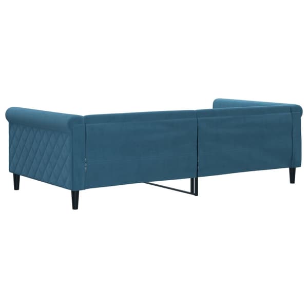 vidaXL Dagbädd blå 100x200 cm sammet Blå