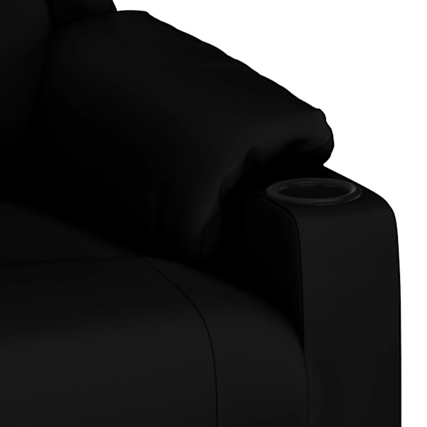 vidaXL Massagefåtölj svart konstläder Svart