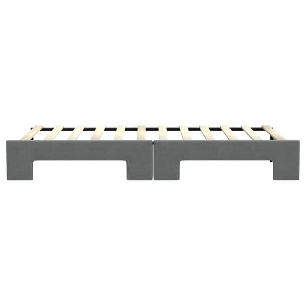 vidaXL Dagbädd utdragbar mörkgrå 80x200 cm tyg Grå