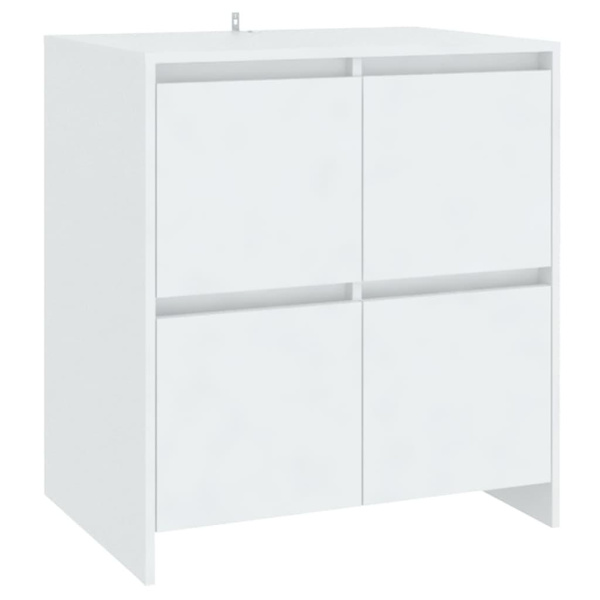 vidaXL Skänkar 2 st vit 70x41x75 cm konstruerat trä Vit