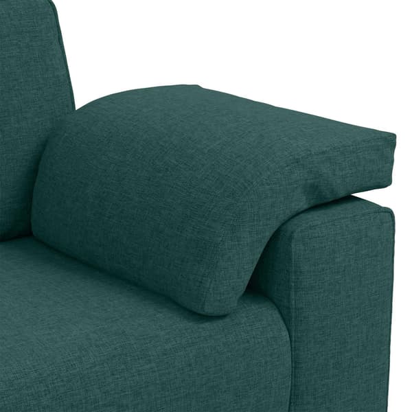 vidaXL Soffa 2 st Mörkgrön tyg Grön