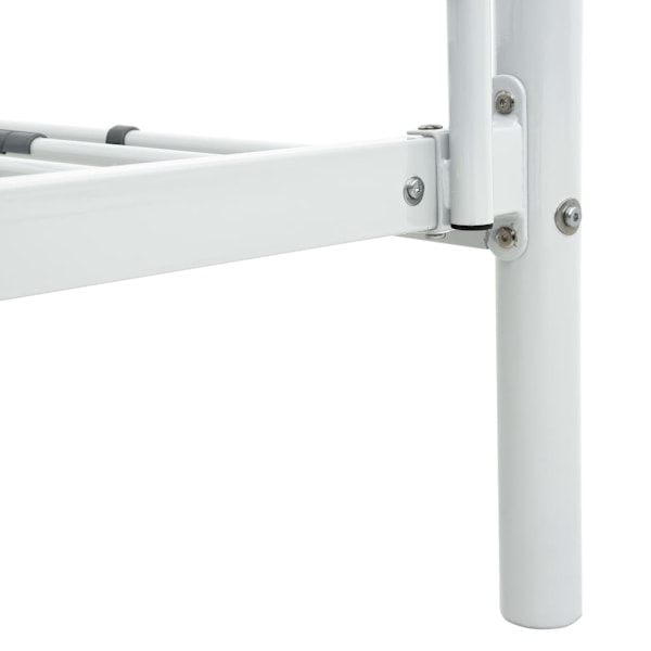 vidaXL Våningssäng vit metall 90x200 cm Vit