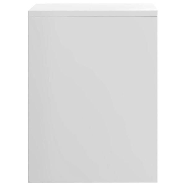vidaXL Sängbord vit högglans 40x30x40 cm konstruerat trä Vit