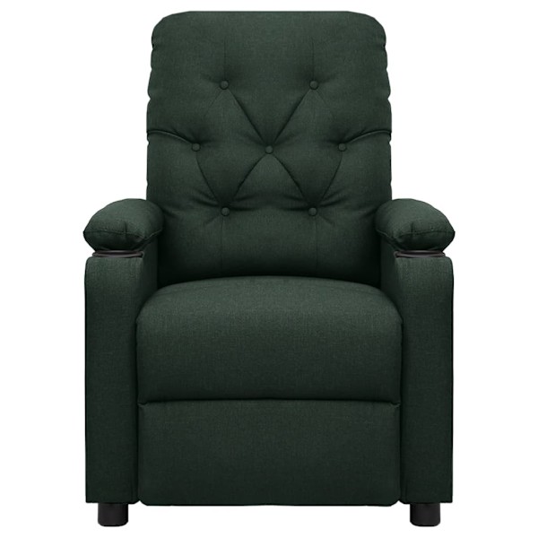 vidaXL Massagefåtölj mörkgrön tyg Grön