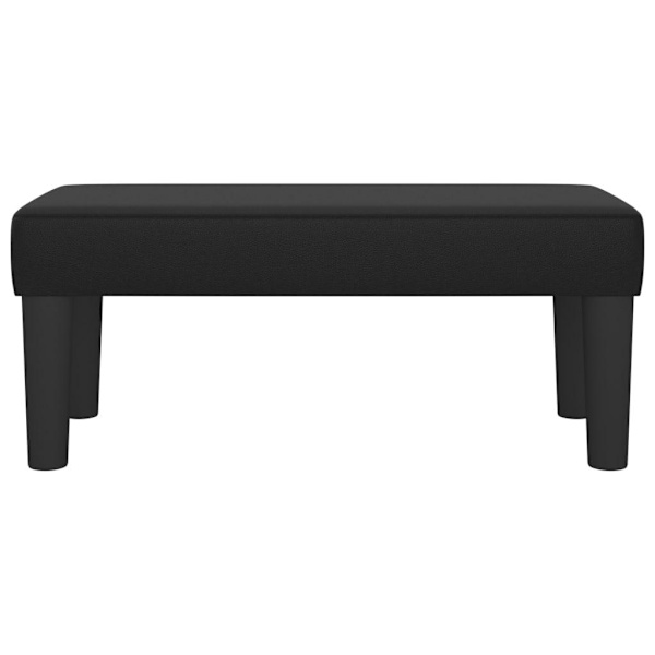 vidaXL Bänk svart 70x30x30 cm konstläder Svart