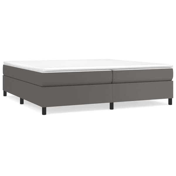 vidaXL Sängram grå 200x200 cm konstläder Grå