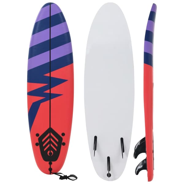 vidaXL Surfbräda 170 cm randig multifärg