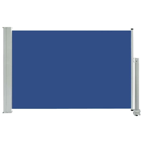 vidaXL Infällbar sidomarkis 60x300 cm blå Blå