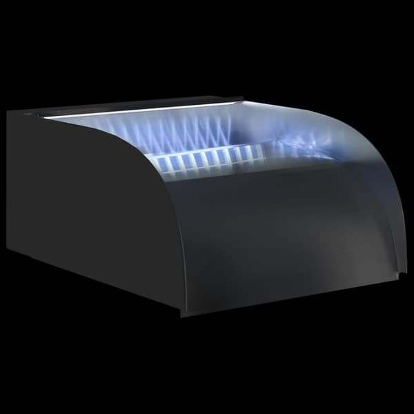 vidaXL Vattenfall med LED 30x34x14 cm rostfritt stål 304 Silver
