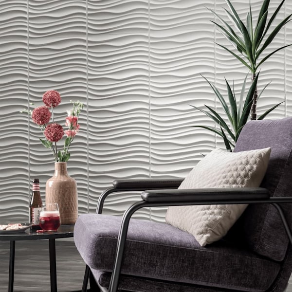 WallArt 3D Väggpaneler 24 st GA-WA22 maxwell Vit