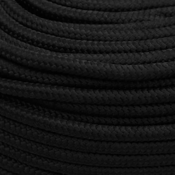 vidaXL Rep svart 8 mm 250 m polyester art