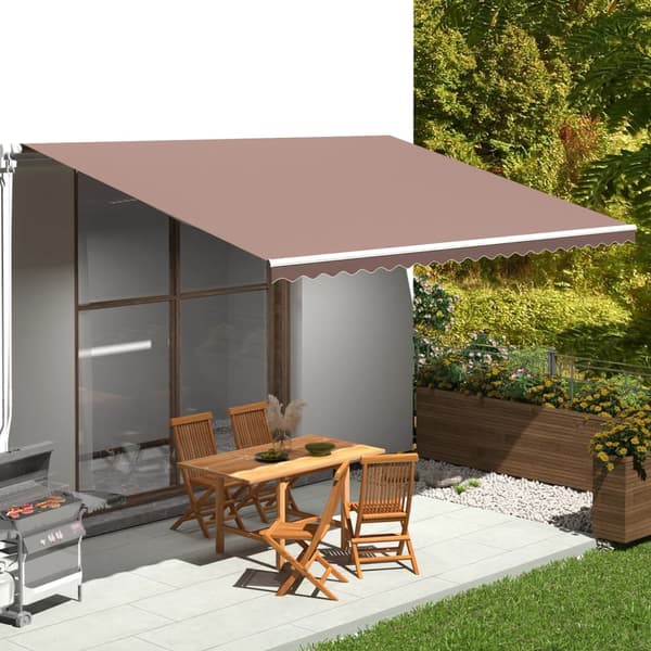 vidaXL Markisväv brun 5x3,5 m Brun