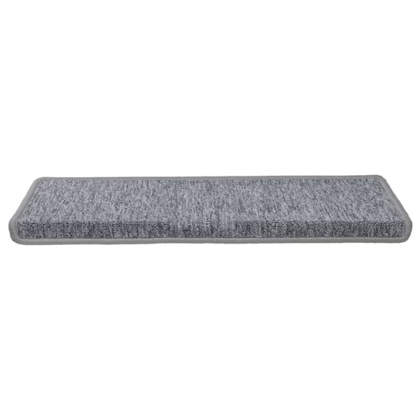 vidaXL Trappmattor 15 st 65x21x4 cm ljusgrå rektangulär kant multifärg