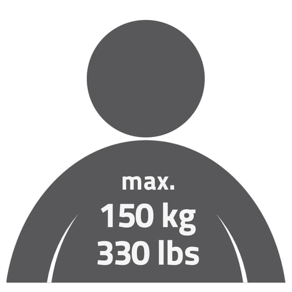 RIDDER Badrumspall 150 kg vit A00601101 Vit