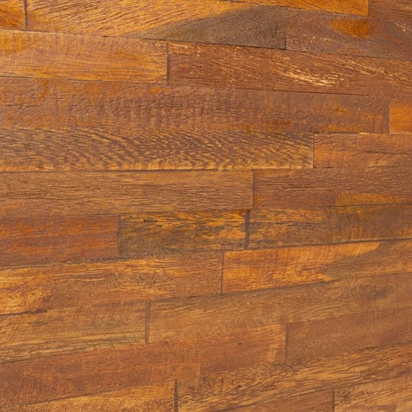vidaXL Soffbord 110x45x38 cm massiv teak Brun