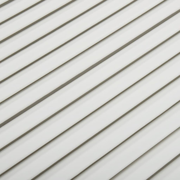 vidaXL Skåplucka lamelldesign vit 69x39,4 cm massiv furu Vit