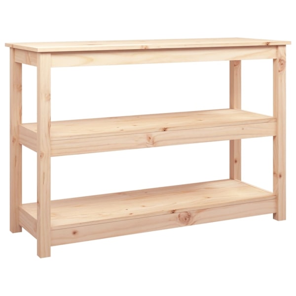 vidaXL Konsolbord 110x40x74 cm massiv furu Brun