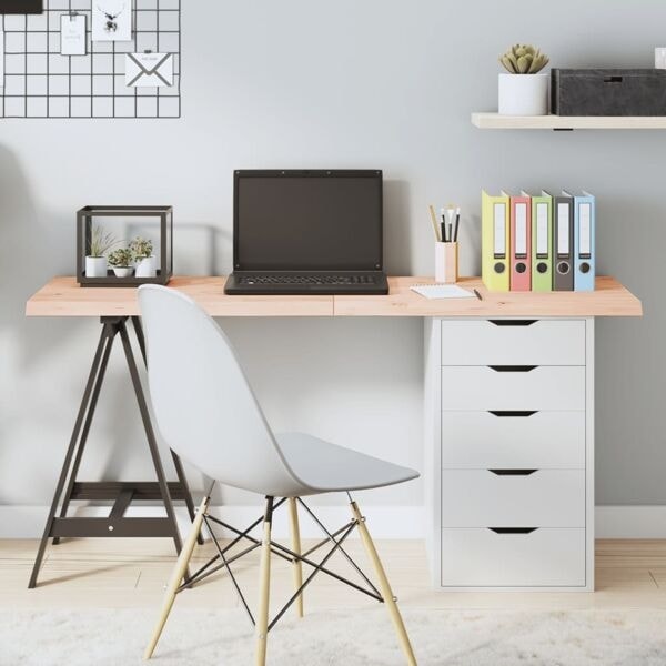 vidaXL Bordsskiva 140x60x(2-4) cm obehandlad massiv ek Brun