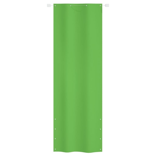 vidaXL Balkongskärm ljusgrön 80x240 cm oxfordtyg Grön